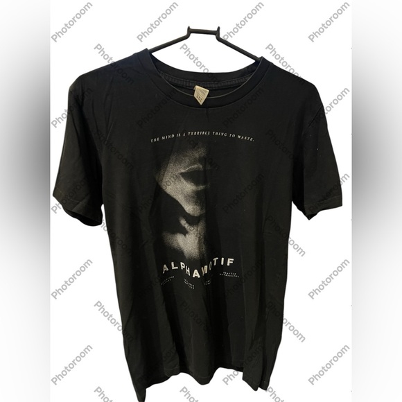 alphamotif Other - Black Graphic T-Shirt for Men